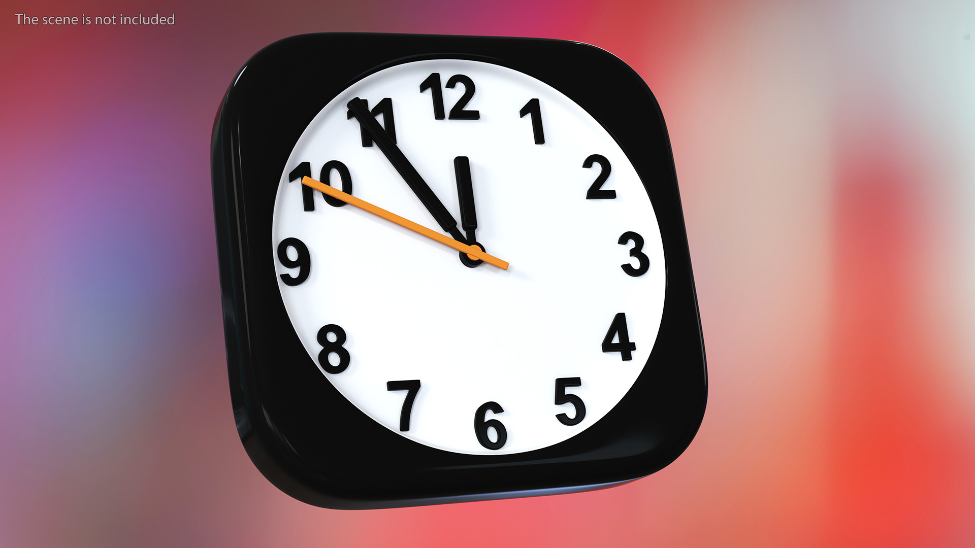 3D iPhone iOS Clock Icon