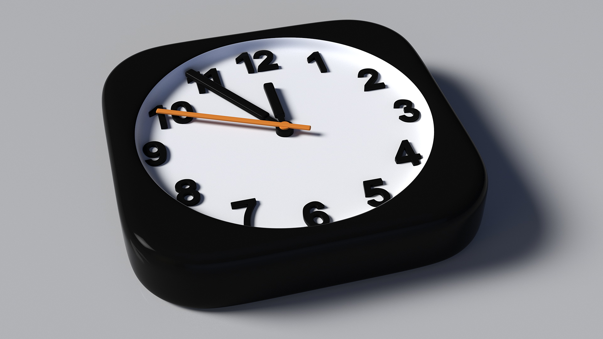 3D iPhone iOS Clock Icon