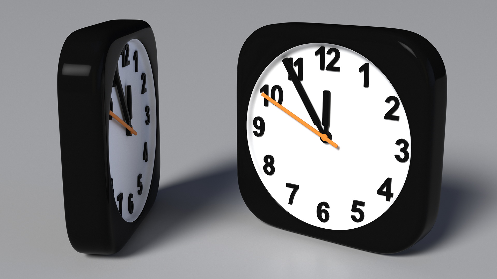 3D iPhone iOS Clock Icon