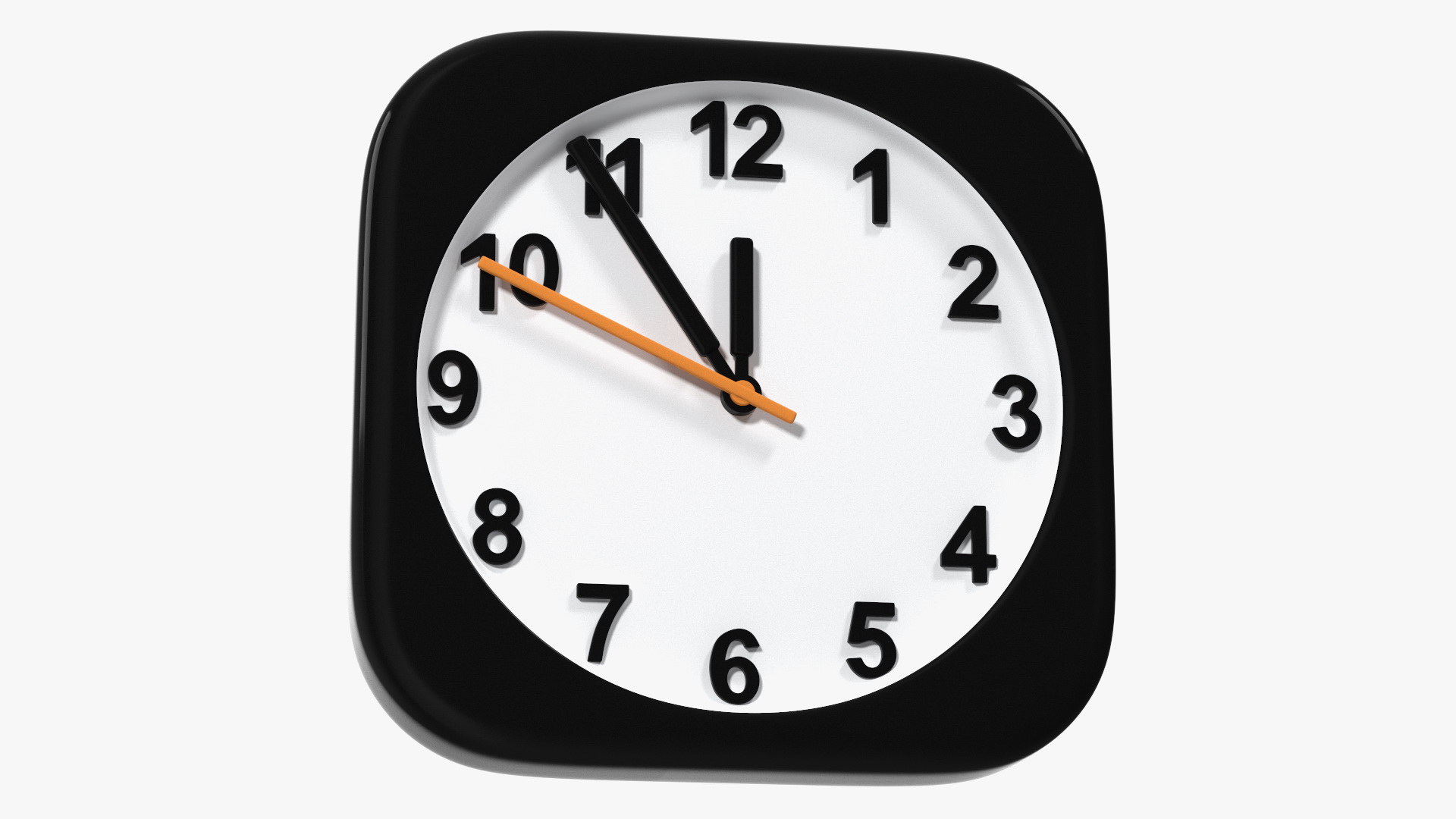 3D iPhone iOS Clock Icon