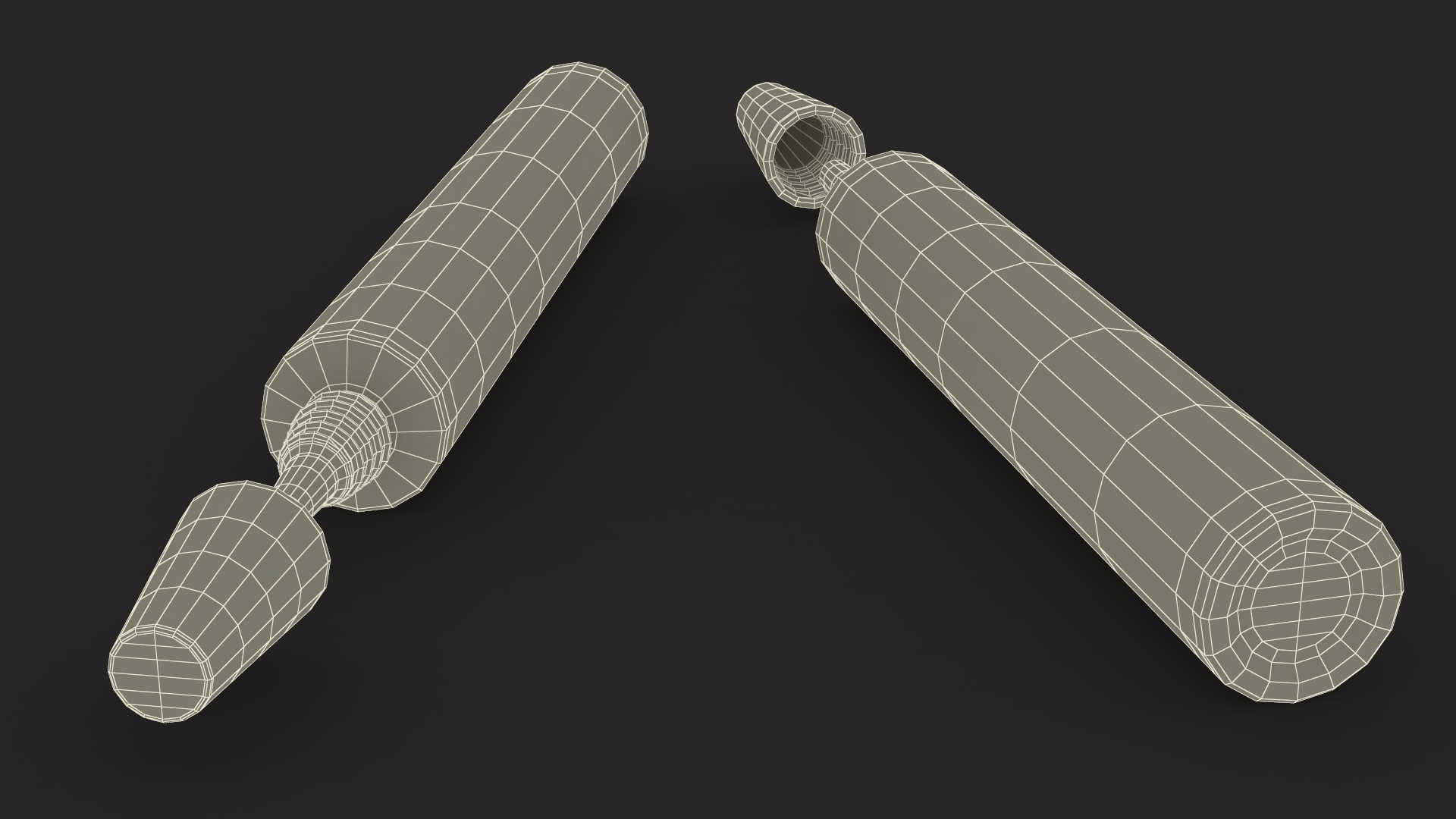 3D model Medical Aluminum Ointment Tube Polymicin