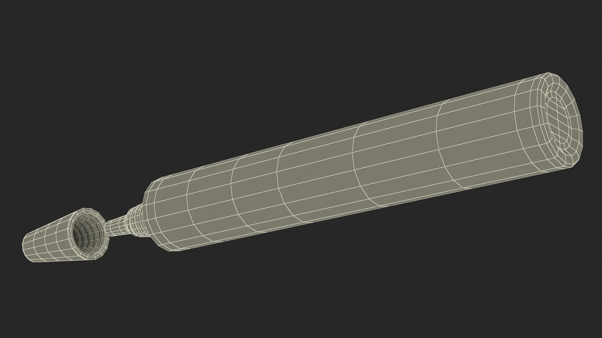 3D model Medical Aluminum Ointment Tube Polymicin