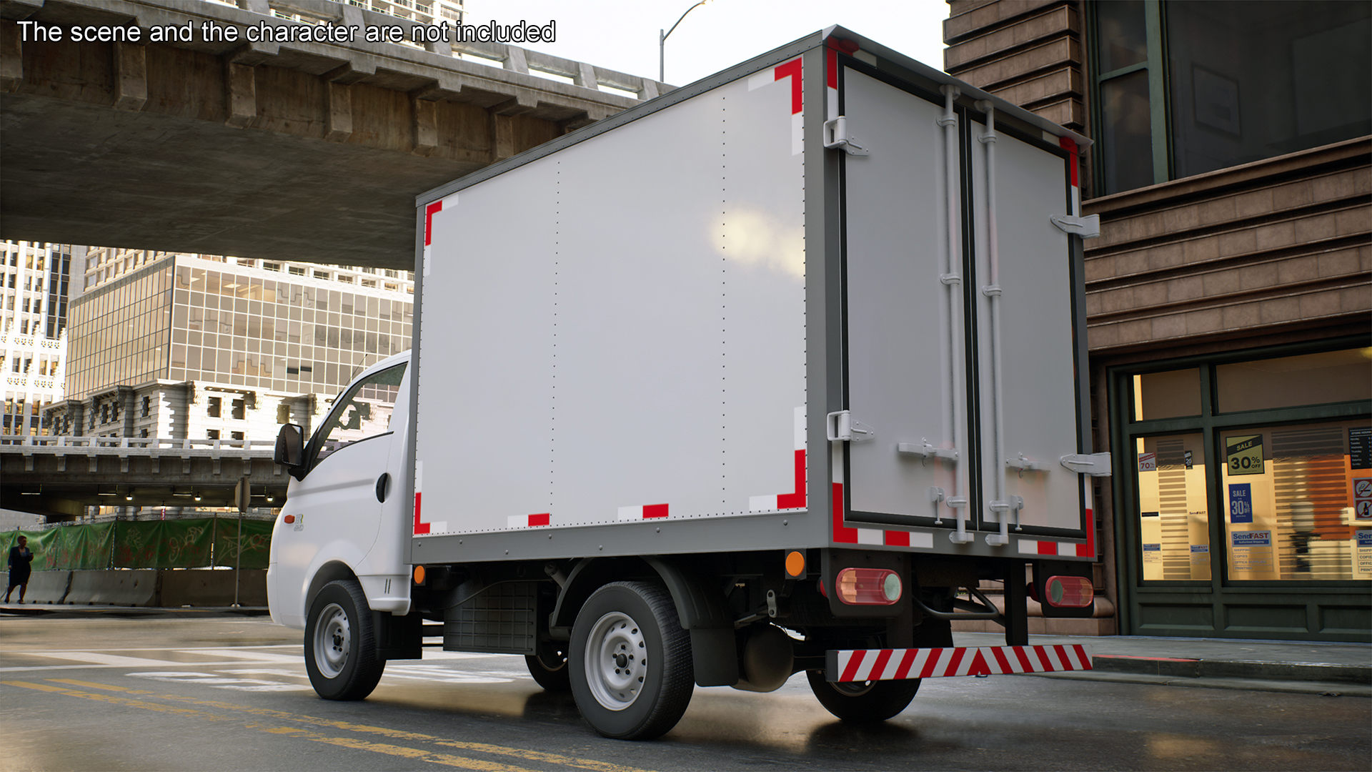 3D Mini Truck Hyundai HR 2023 Refrigerator Rigged