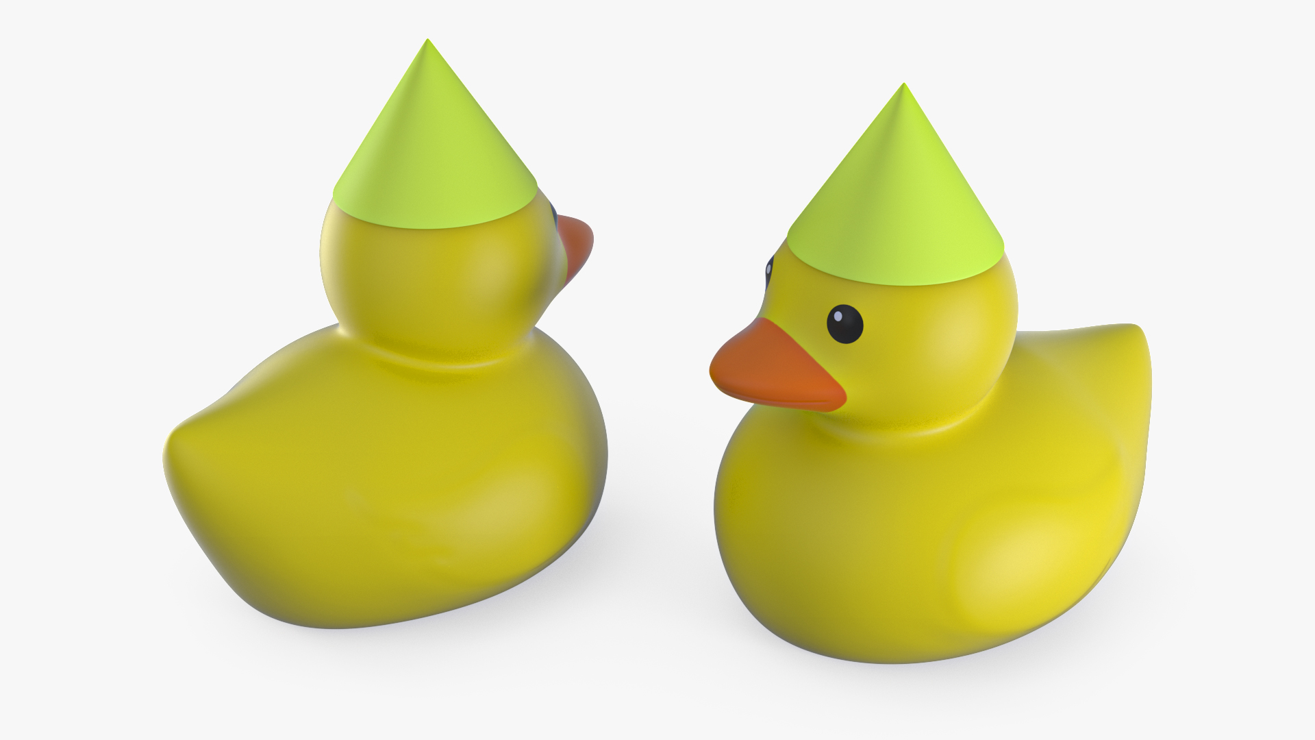 3D Plastic Cap Green for Rubber Duck model