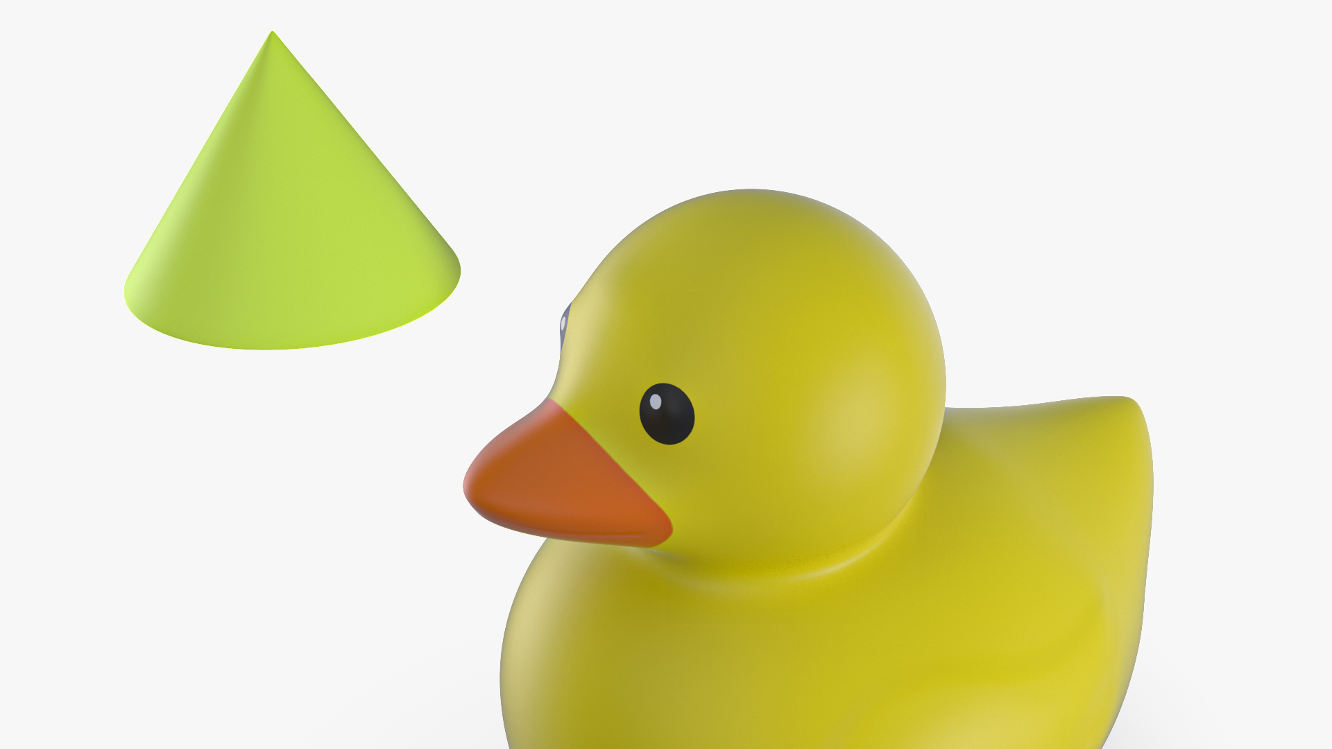 3D Plastic Cap Green for Rubber Duck model