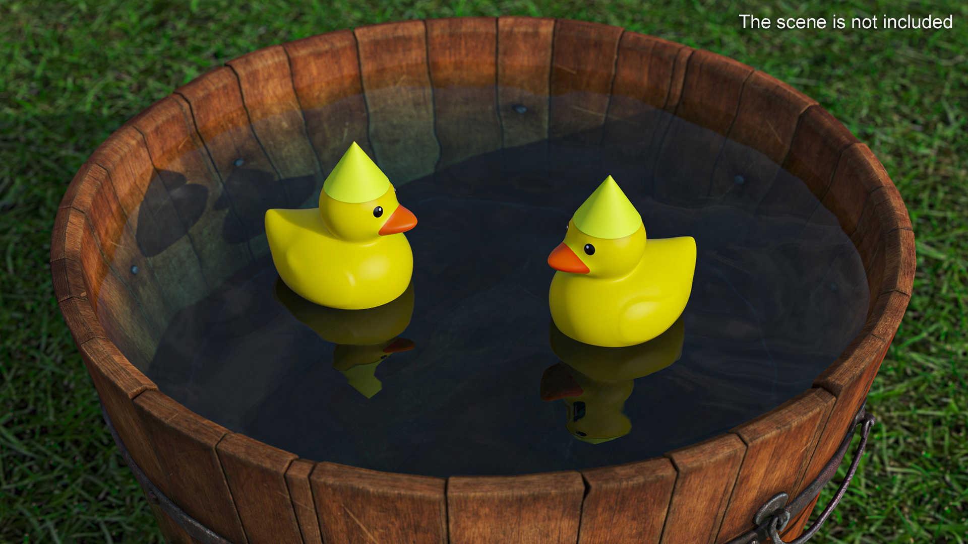 3D Plastic Cap Green for Rubber Duck model