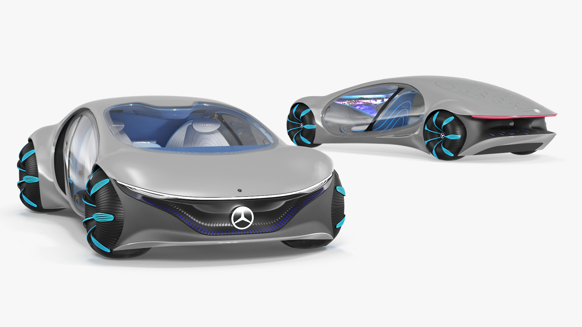 Mercedes Vision AVTR Light ON 3D model