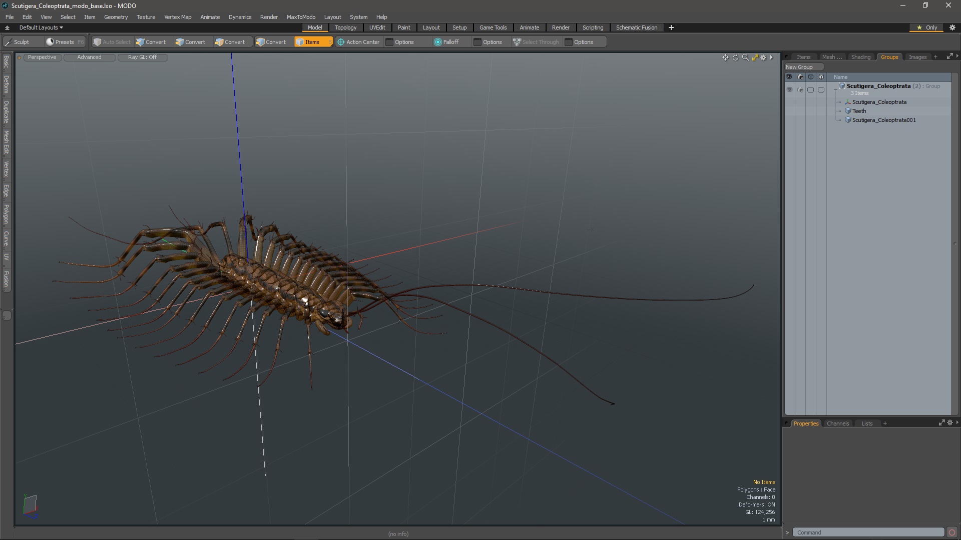 3D Scutigera Coleoptrata