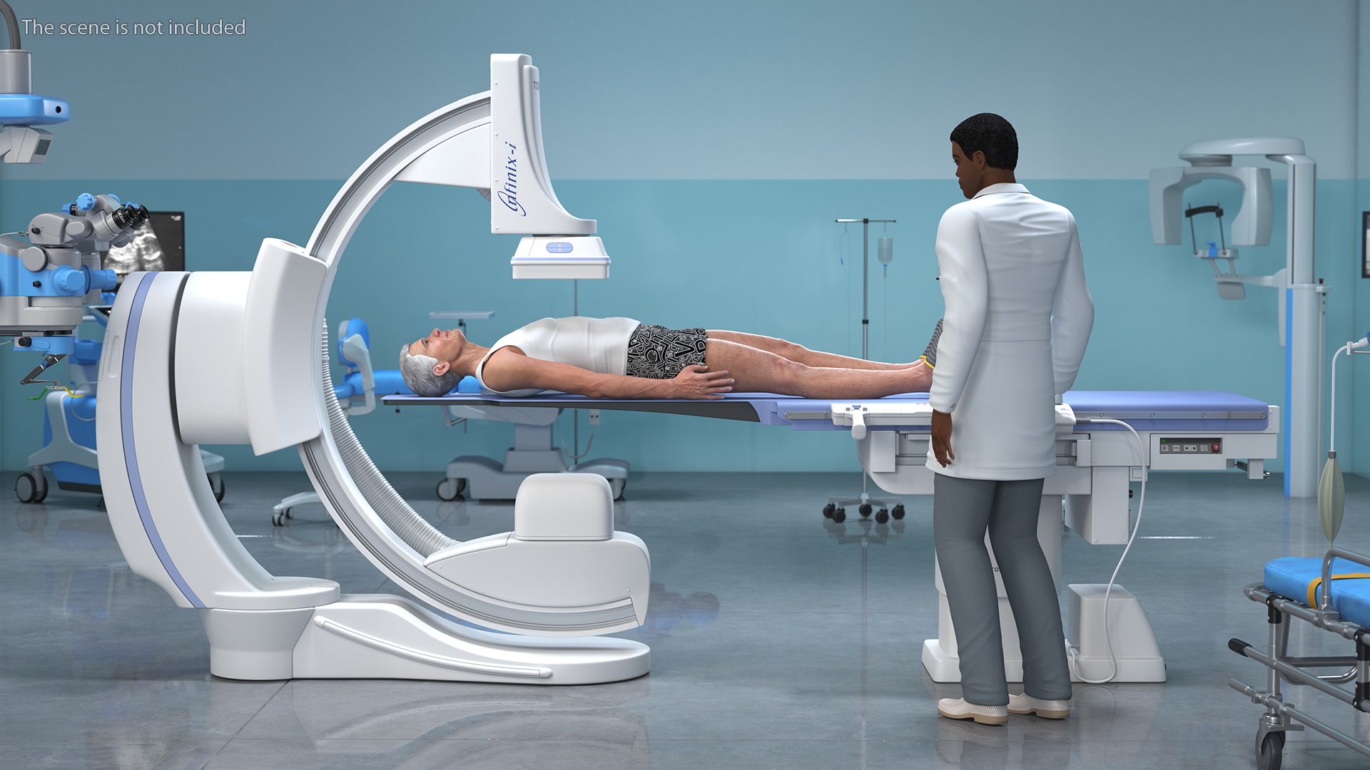 3D C Arm System with Patient and Doctor