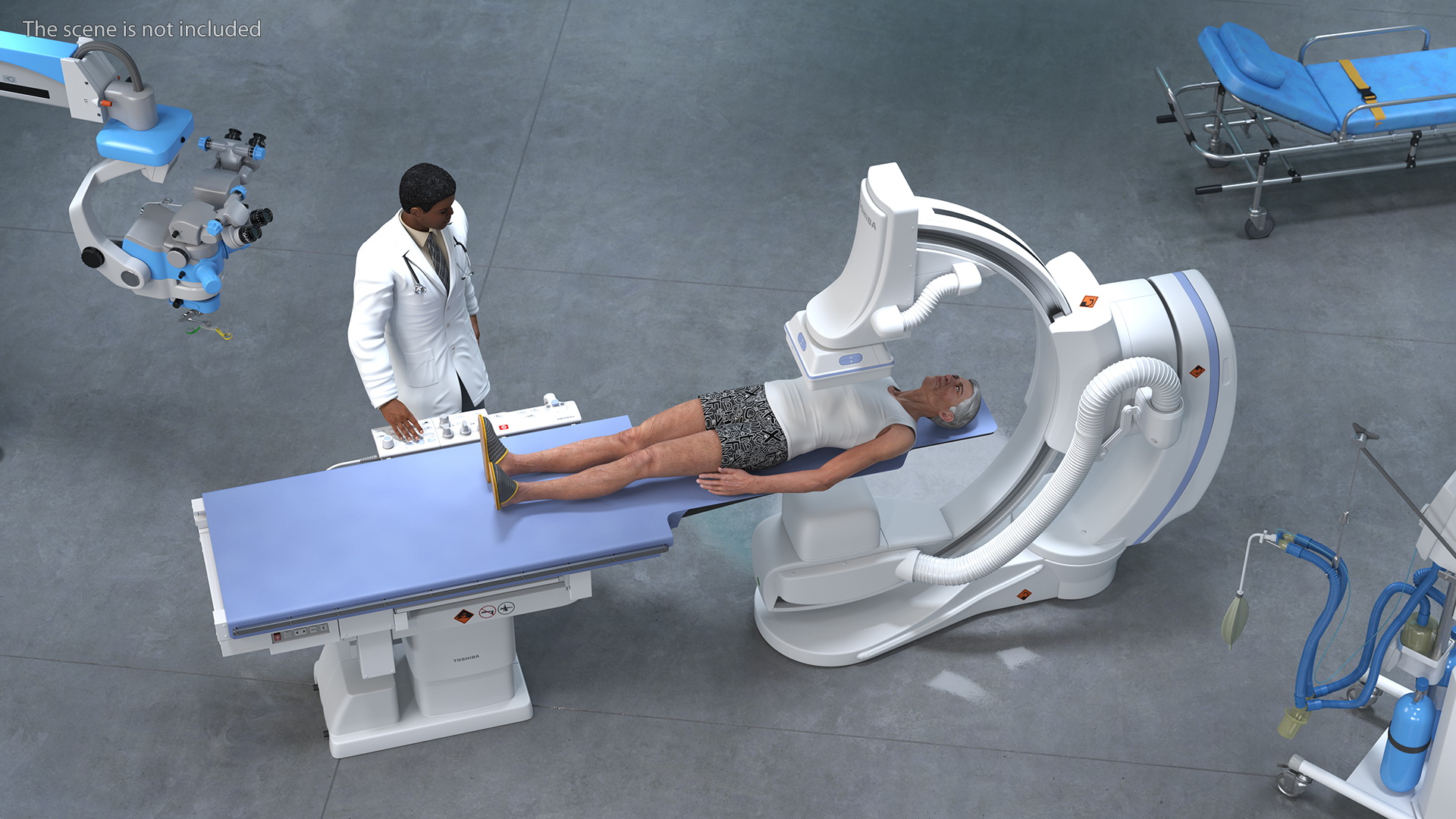 3D C Arm System with Patient and Doctor