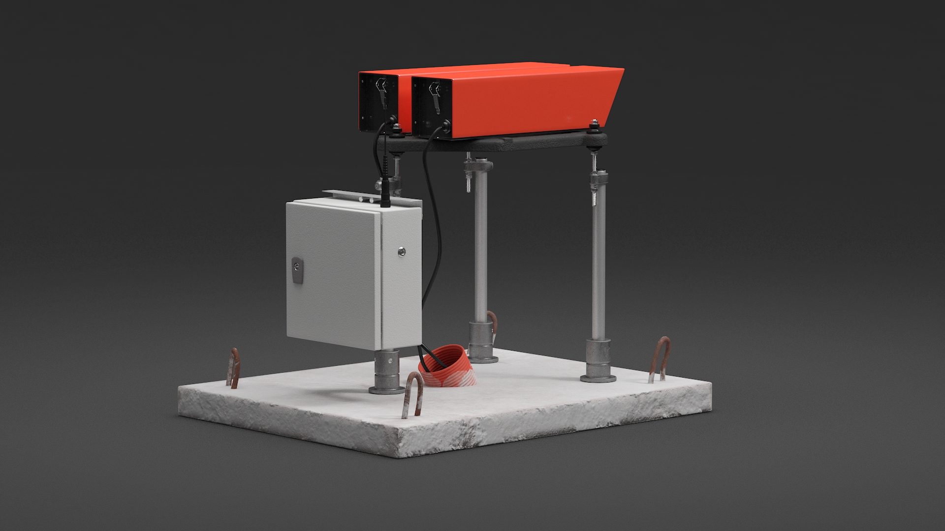 Airfield Runway Lighting 3D model