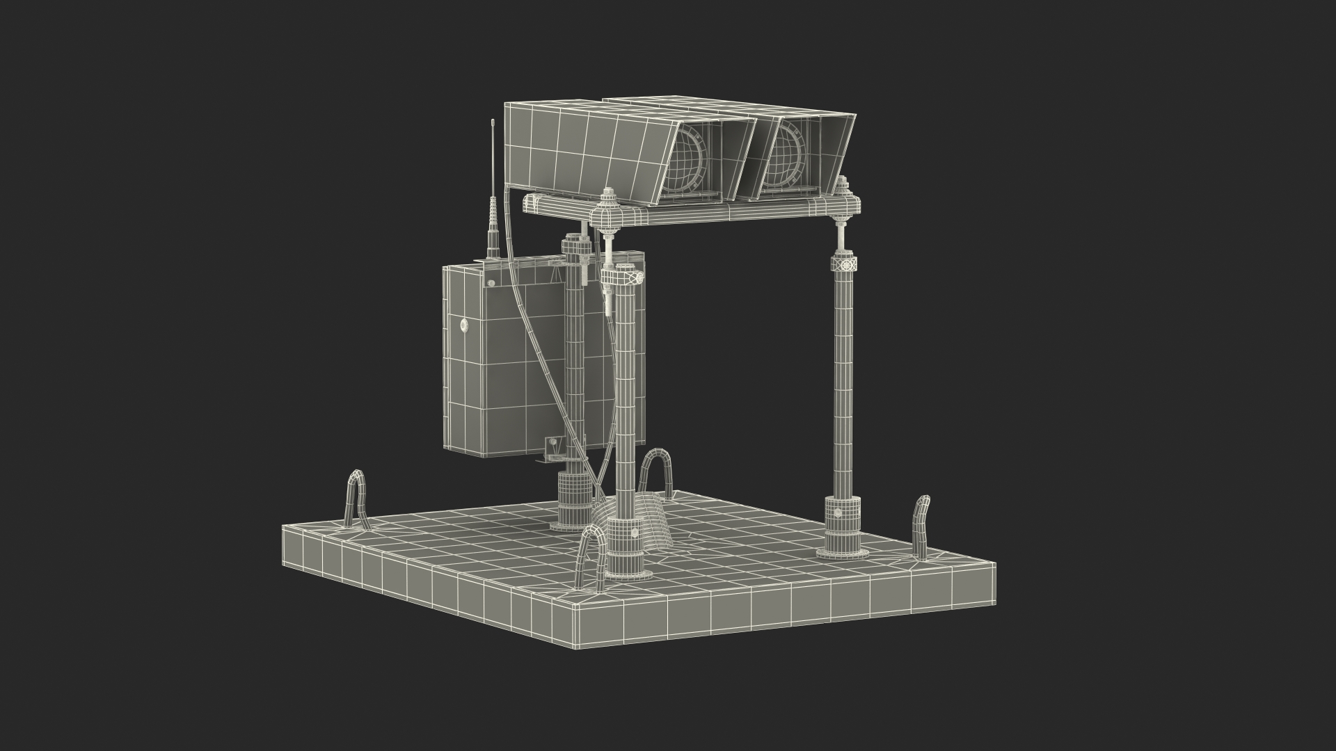 Airfield Runway Lighting 3D model