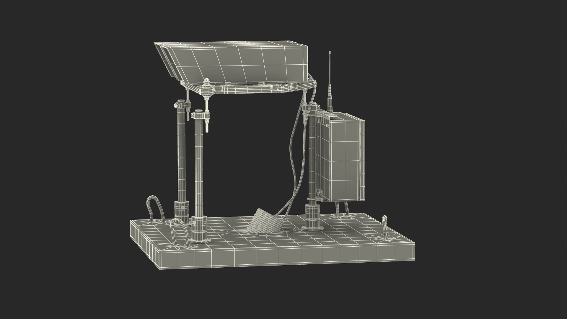 Airfield Runway Lighting 3D model