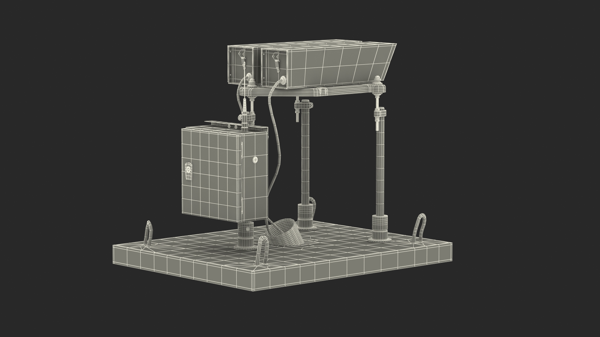 Airfield Runway Lighting 3D model