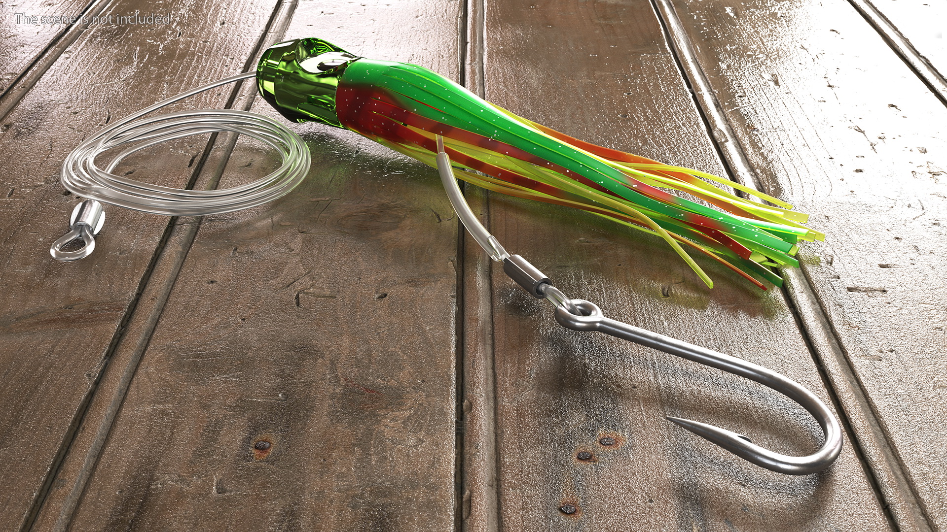 Squid Skirt Marlin Tuna Trolling Lure 3D