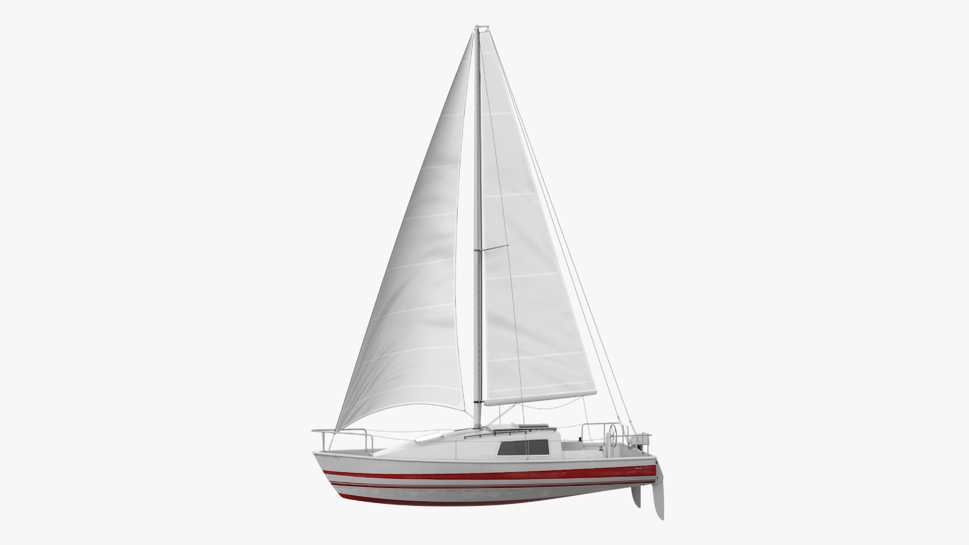 3D Sailing Yacht model