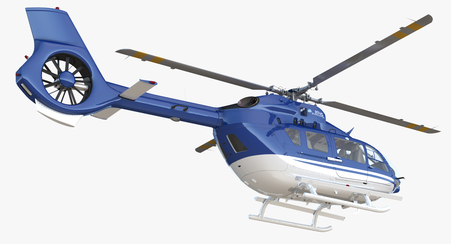 3D Civil Helicopter Airbus H145 model