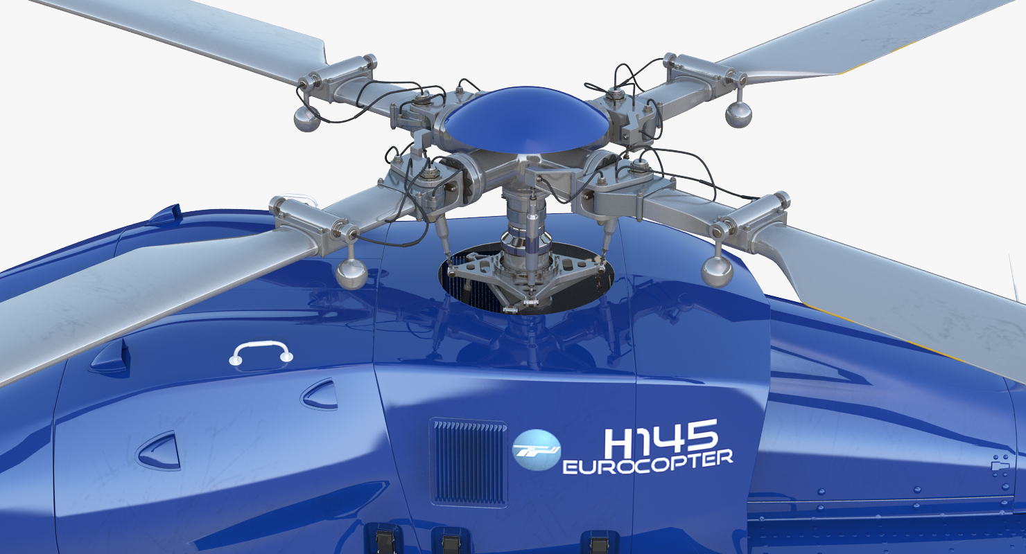 3D Civil Helicopter Airbus H145 model