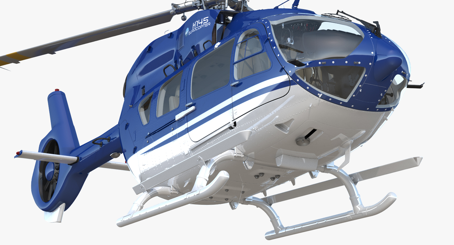 3D Civil Helicopter Airbus H145 model