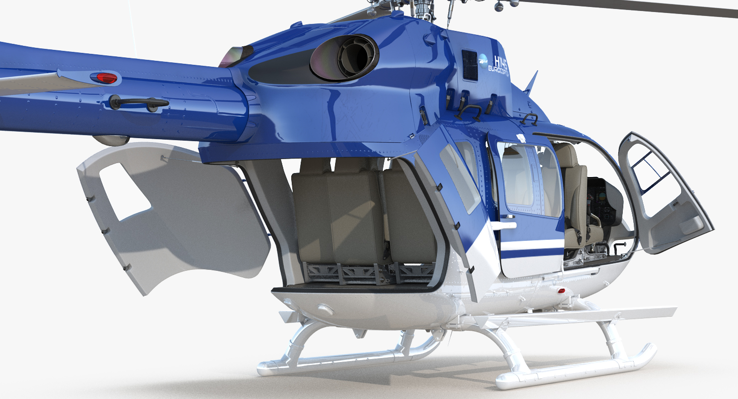 3D Civil Helicopter Airbus H145 model