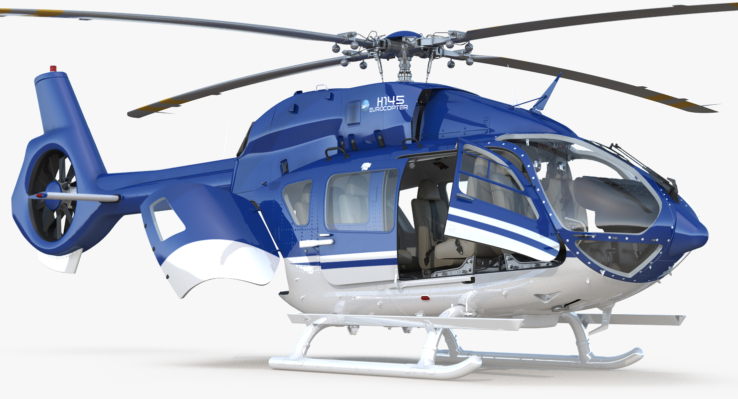 3D Civil Helicopter Airbus H145 model