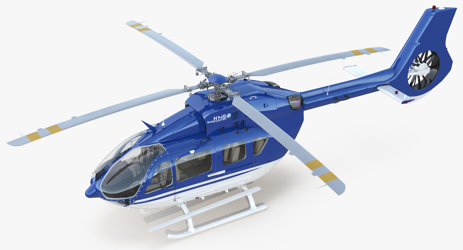 3D Civil Helicopter Airbus H145 model