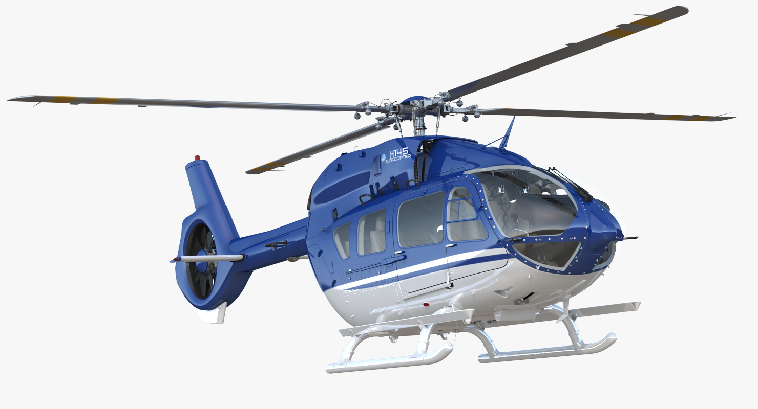 3D Civil Helicopter Airbus H145 model