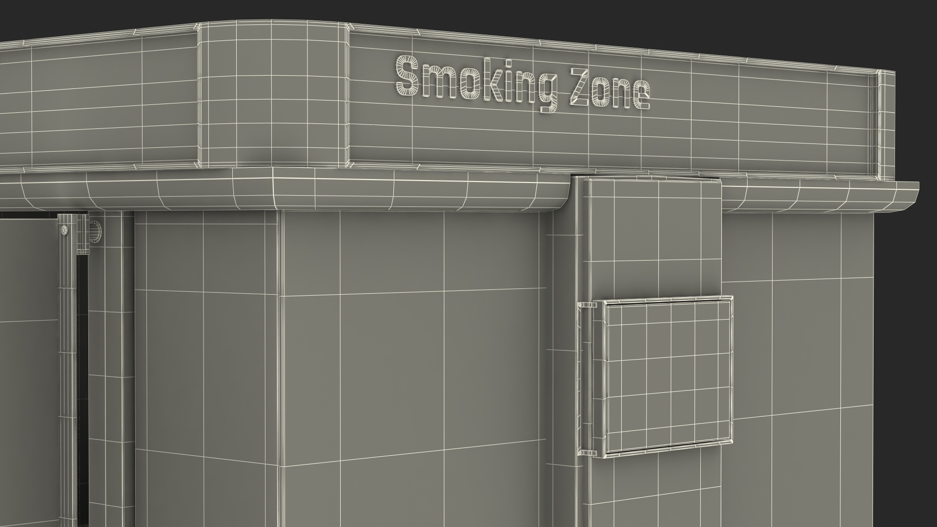 3D model Airport Smoking Zone