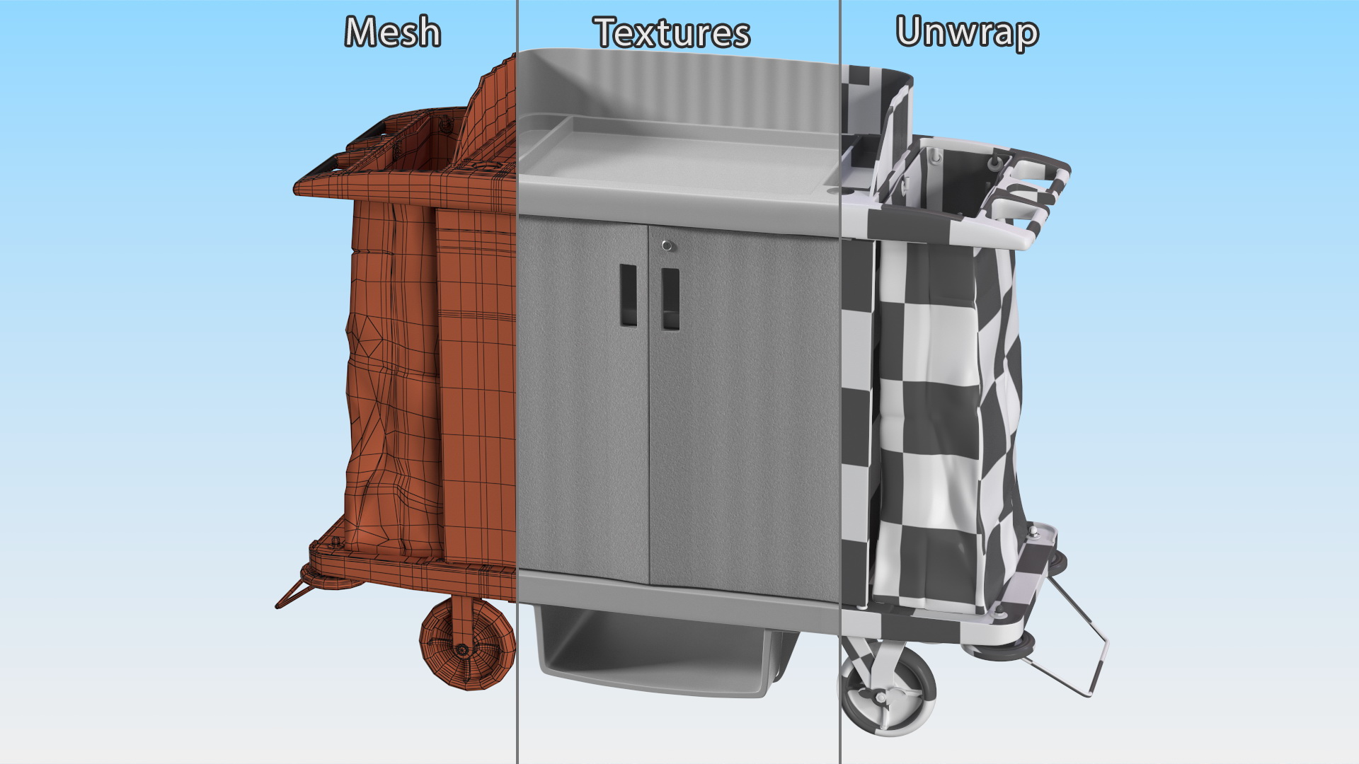 Housekeeping Cart 3D