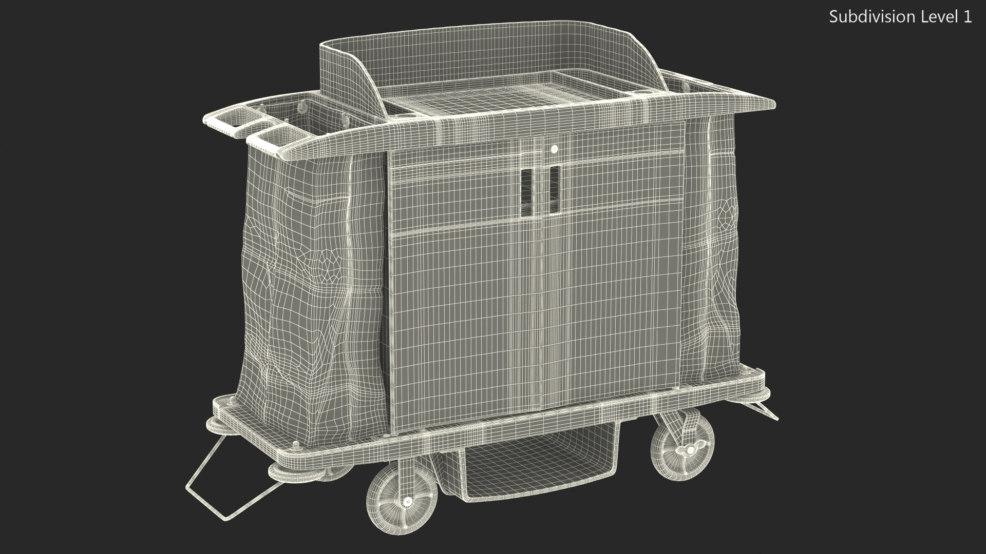 Housekeeping Cart 3D