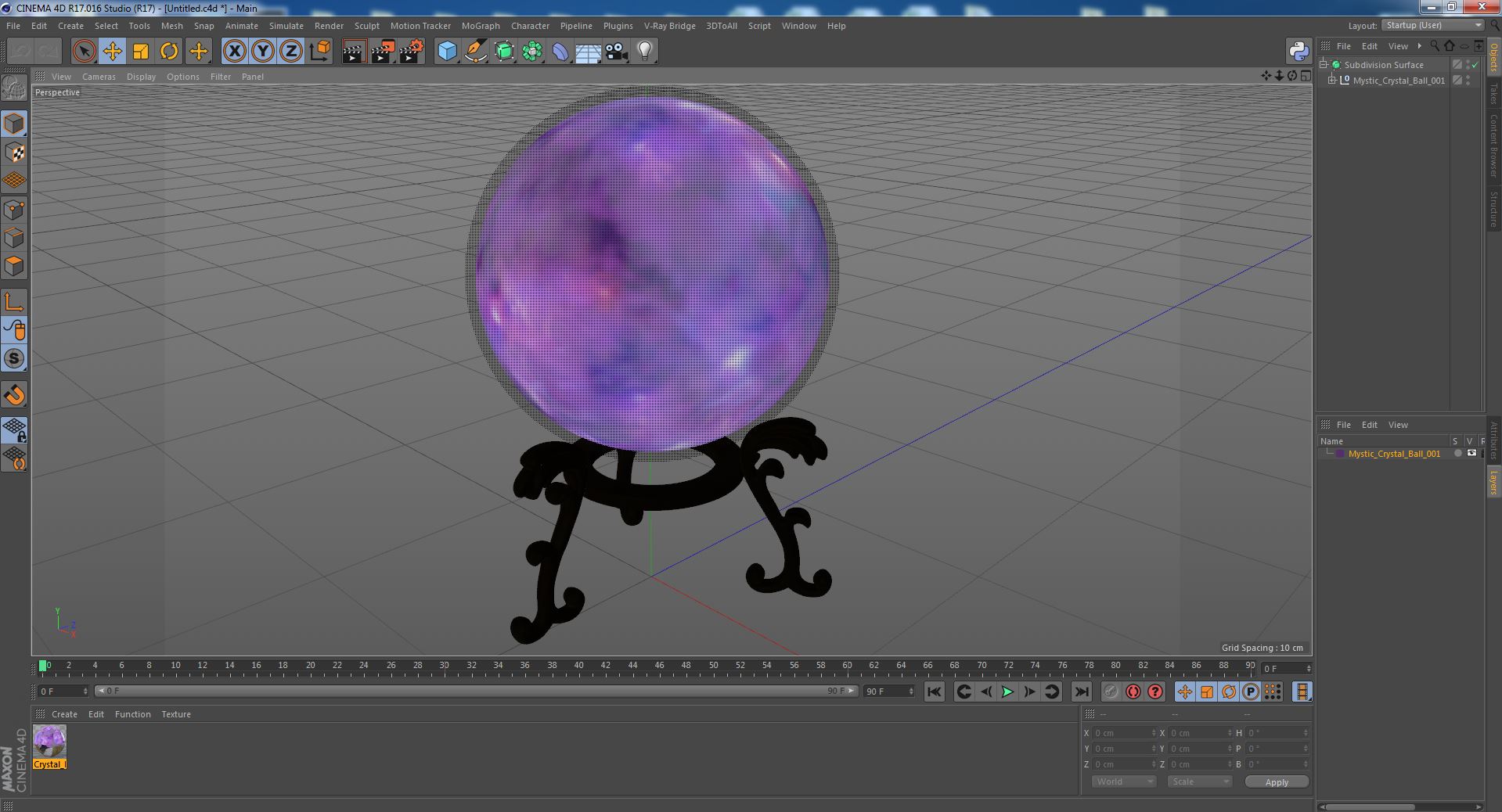 Mystic Crystal Ball 3D model