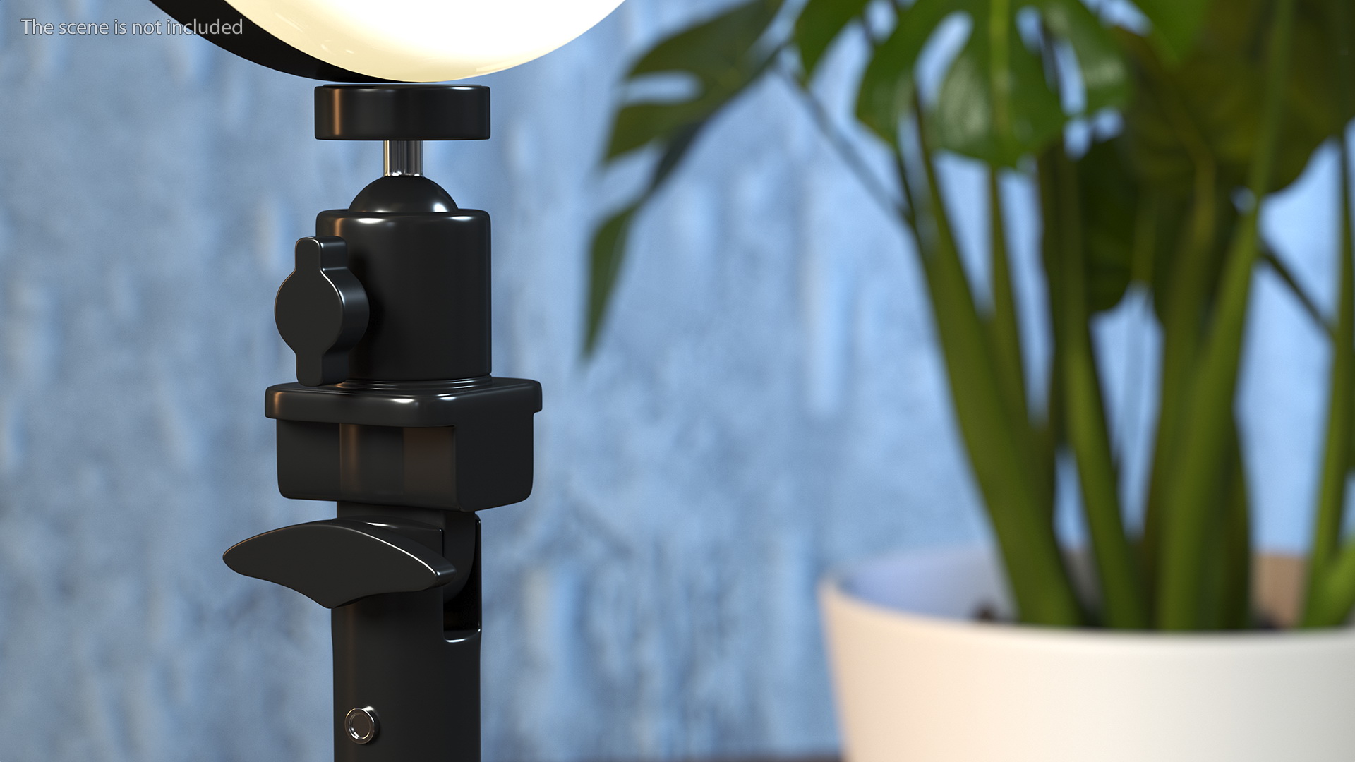 3D model Tripod Stand with Ring Light and Phone Holder