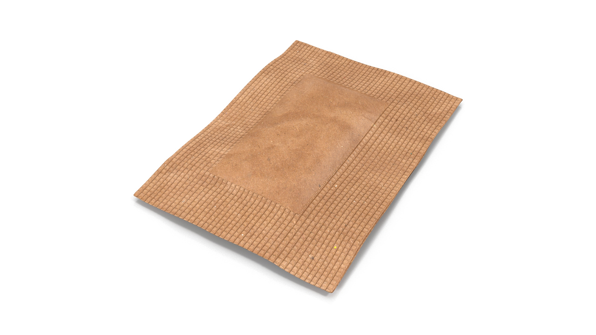 Brown Paper Sugar Sachet 3D model