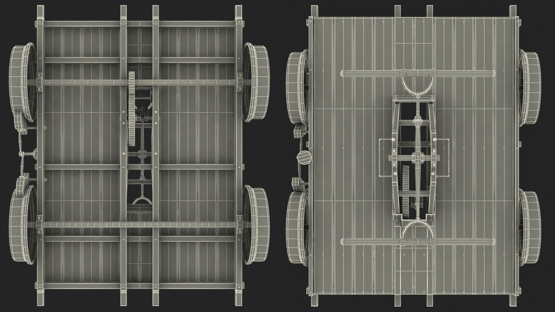 Kalamazoo Railway Handcar Rigged 3D