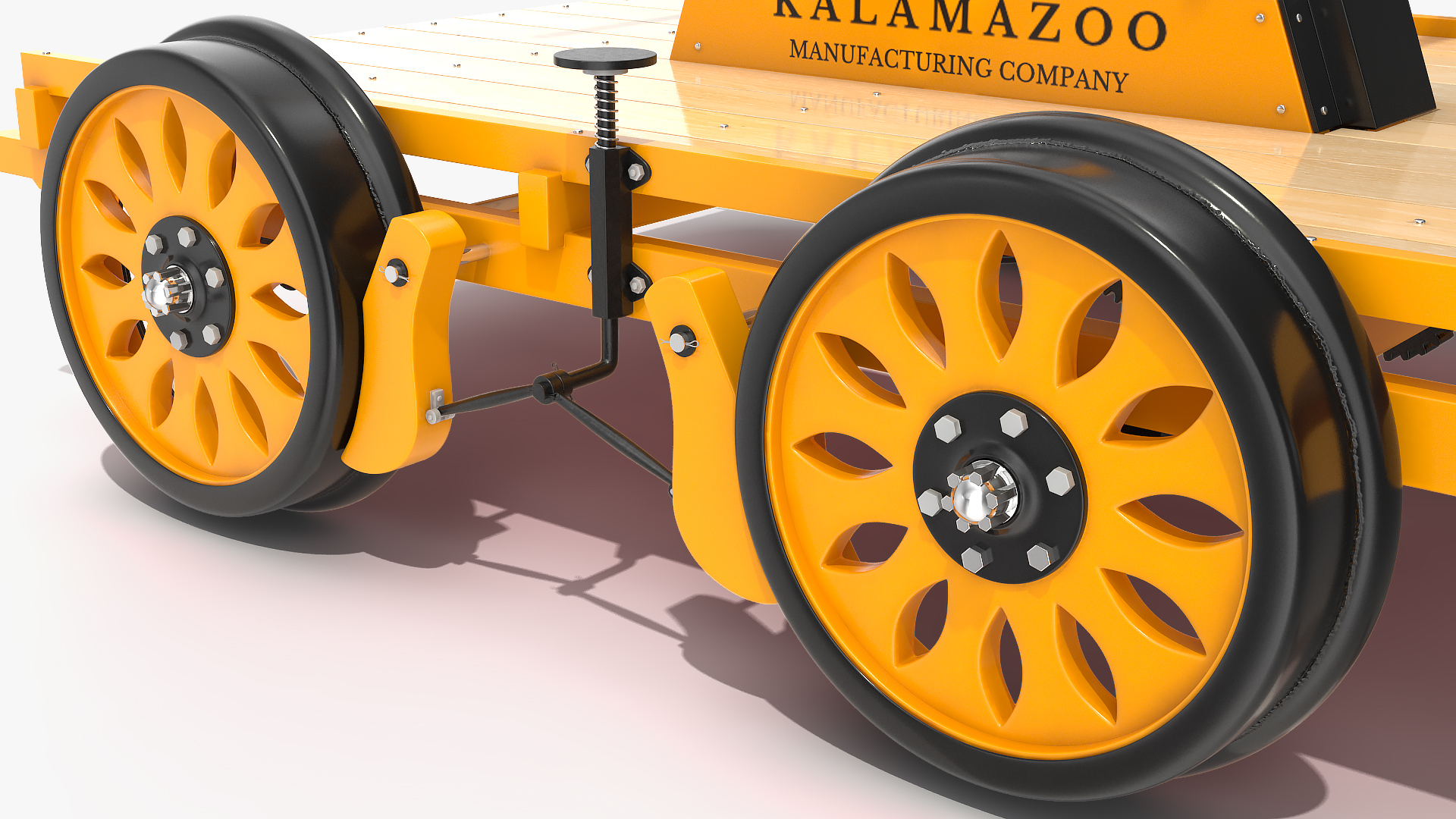 Kalamazoo Railway Handcar Rigged 3D