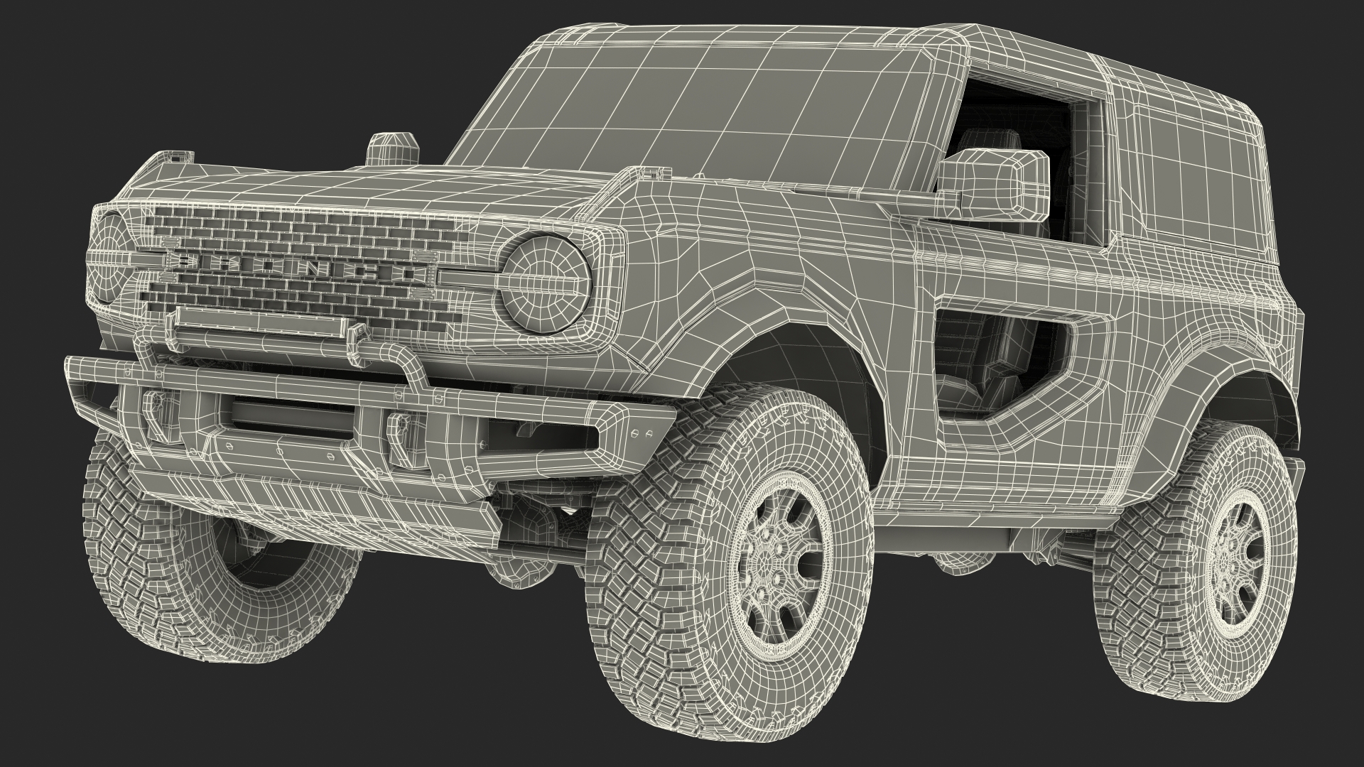 Ford Bronco 2021 Two Door 4X4 3D model