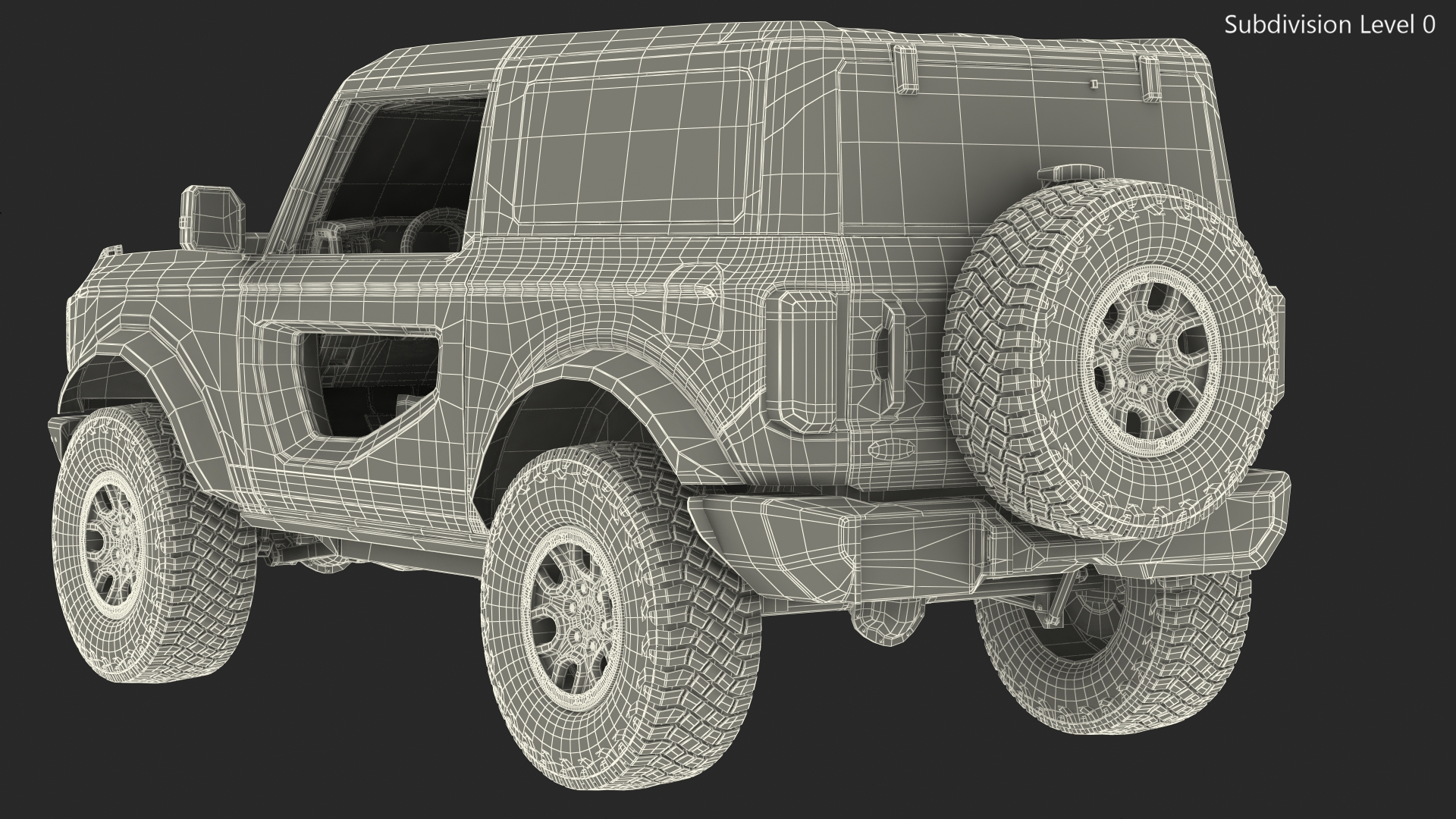 Ford Bronco 2021 Two Door 4X4 3D model