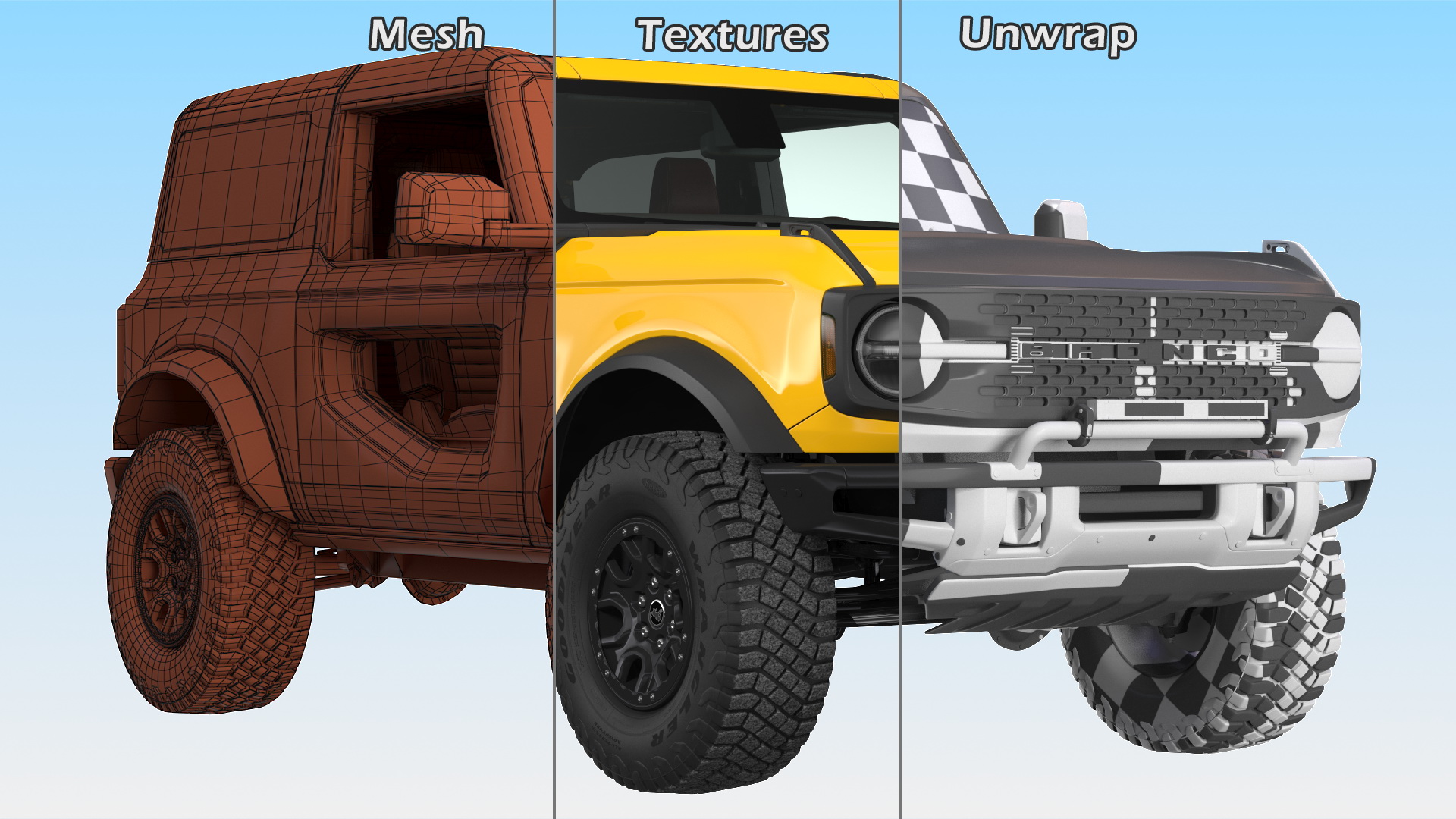 Ford Bronco 2021 Two Door 4X4 3D model