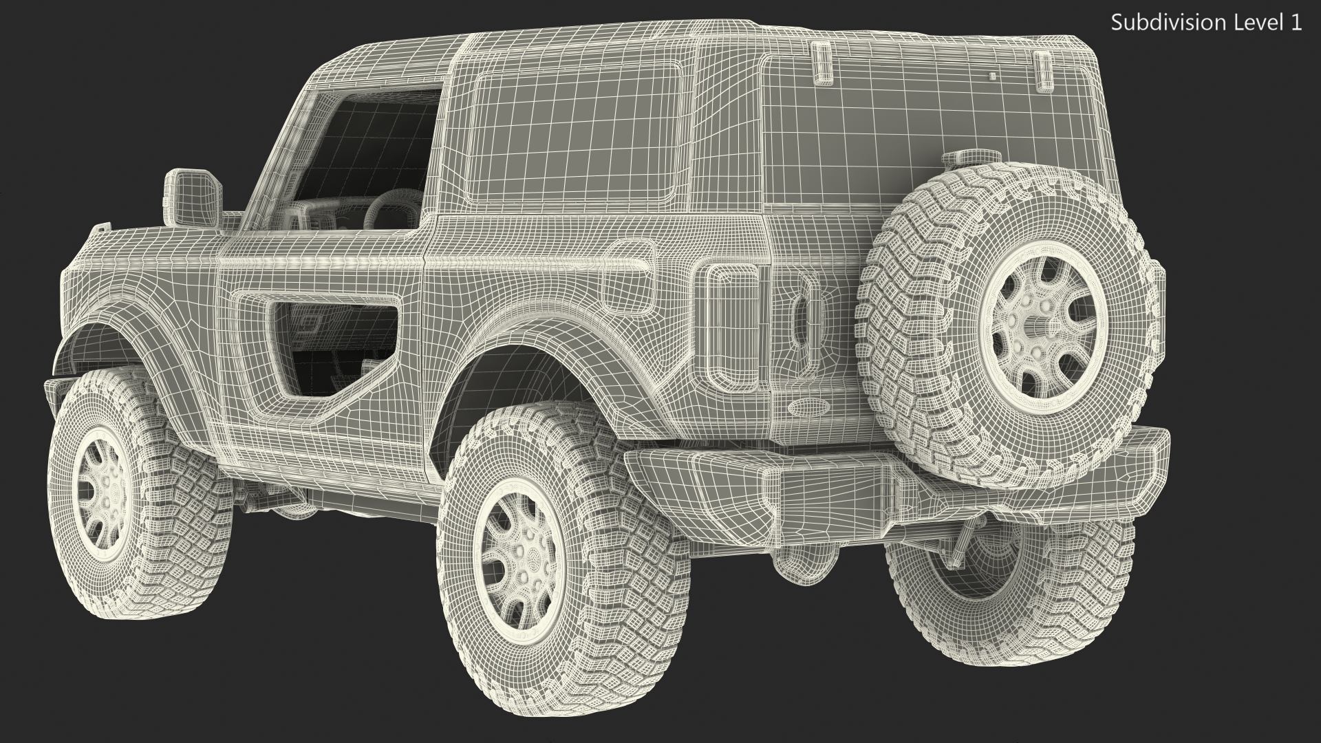 Ford Bronco 2021 Two Door 4X4 3D model