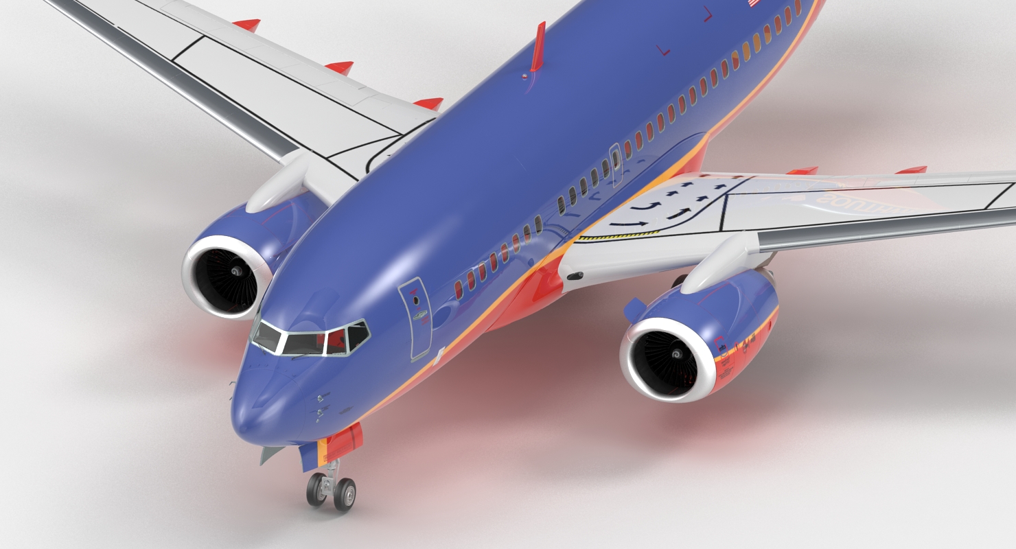 3D Boeing 737 600 Southwest Airlines model