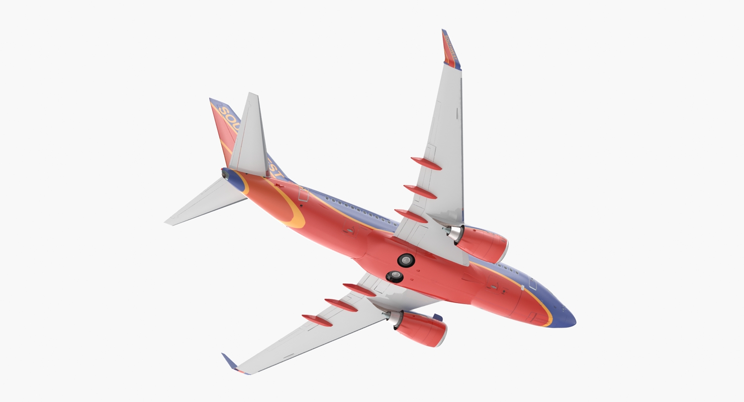 3D Boeing 737 600 Southwest Airlines model