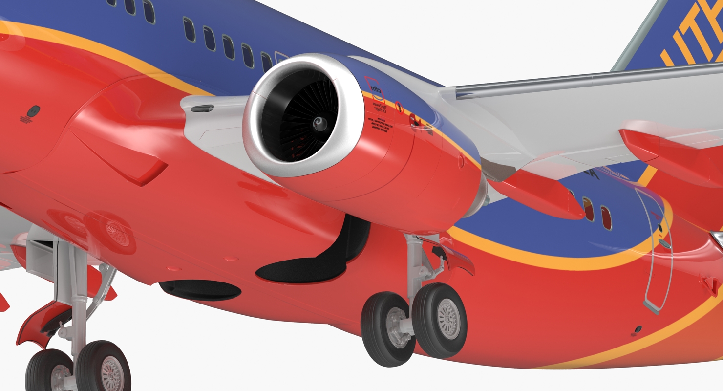 3D Boeing 737 600 Southwest Airlines model