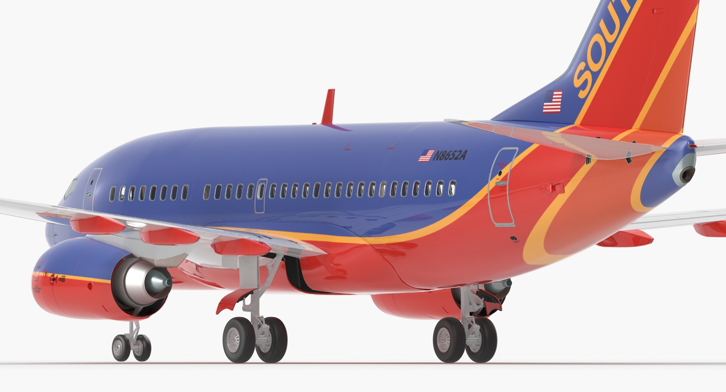 3D Boeing 737 600 Southwest Airlines model