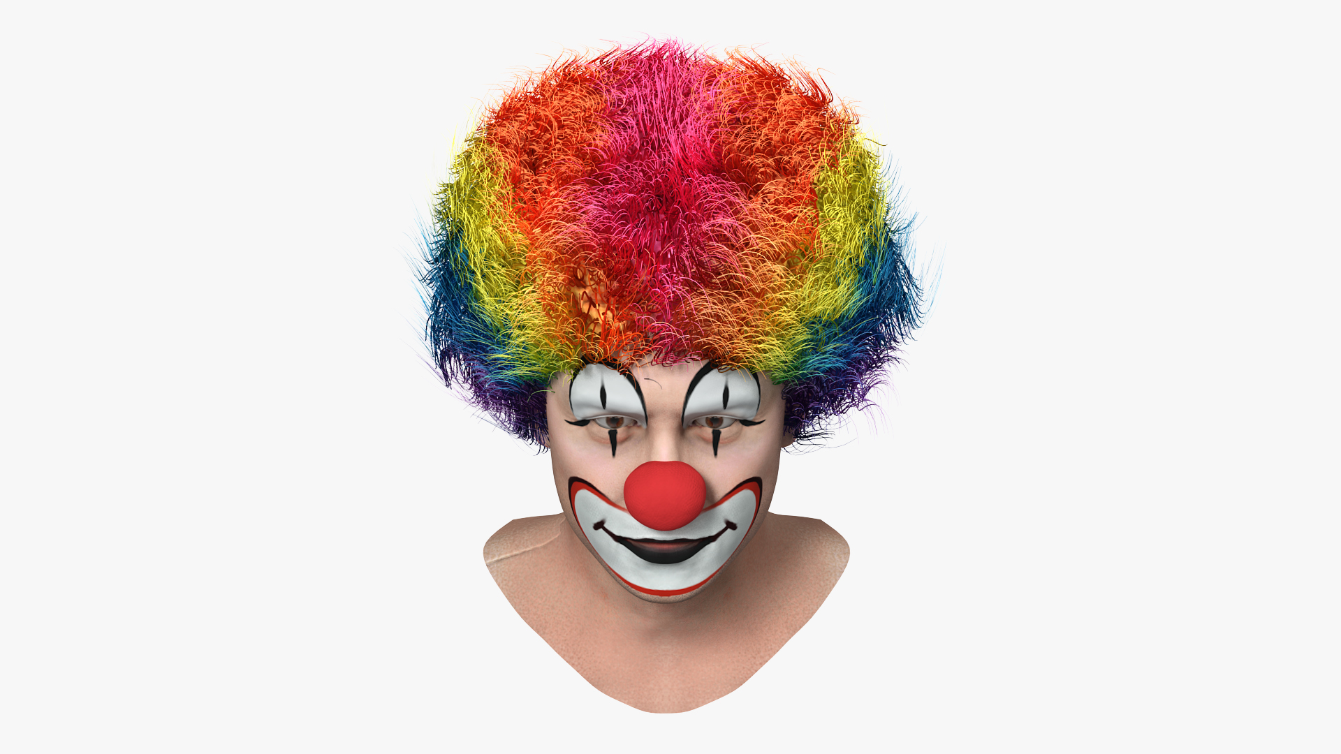 3D model Funny Clown Head Fur