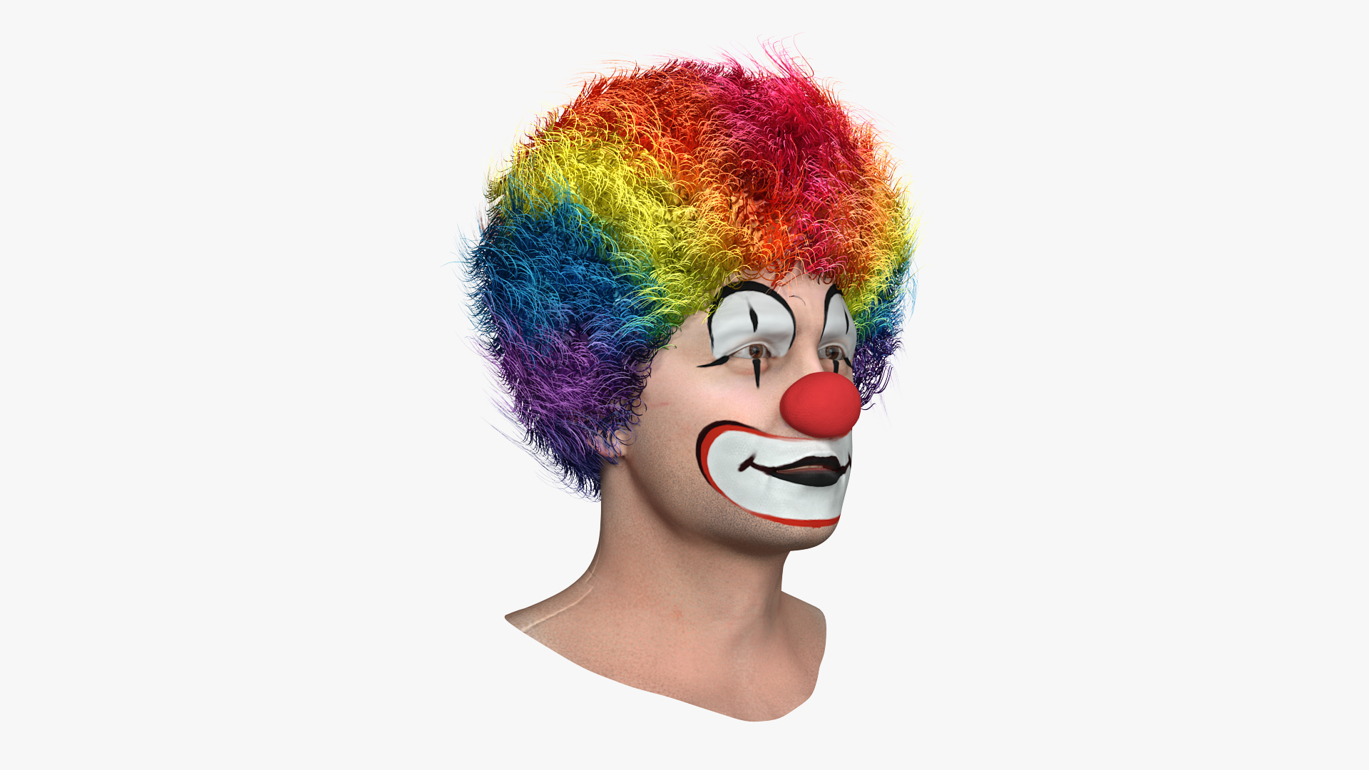 3D model Funny Clown Head Fur