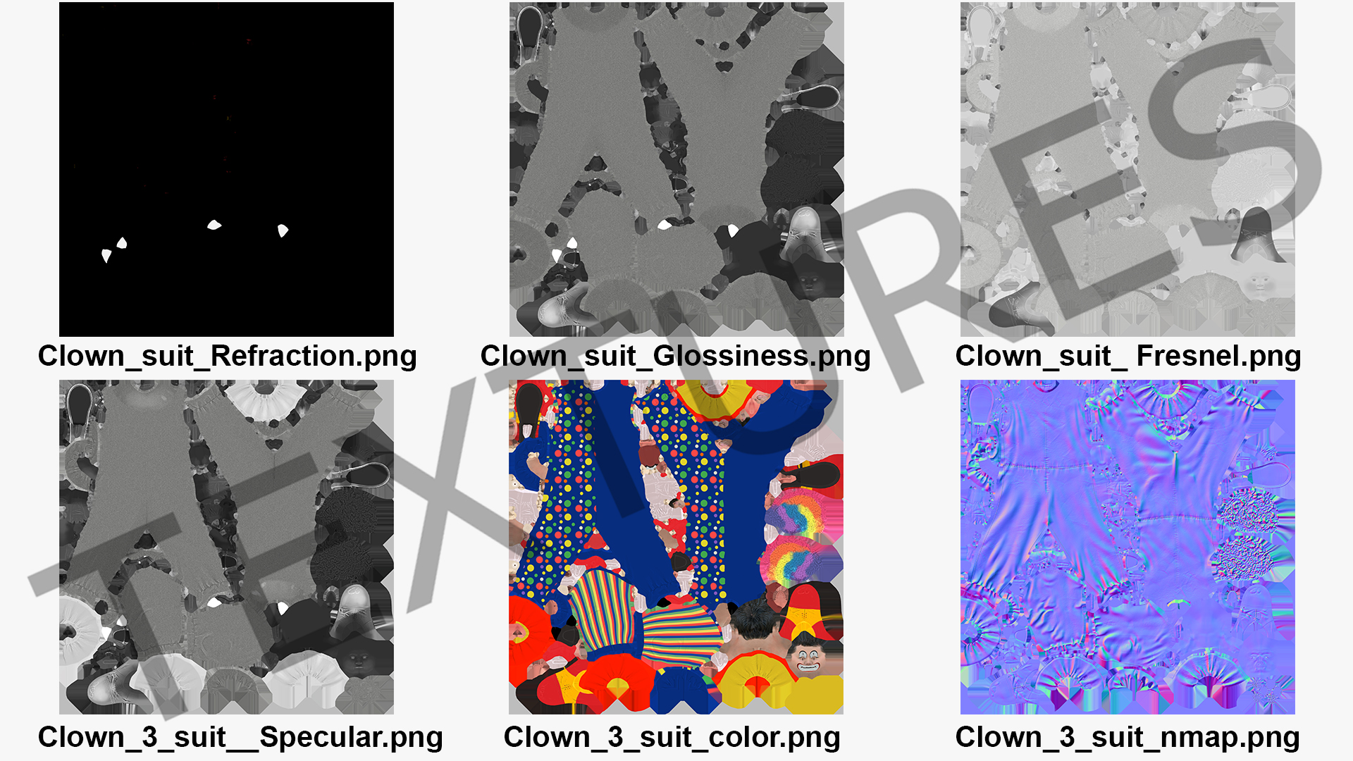 3D model Funny Clown Head Fur