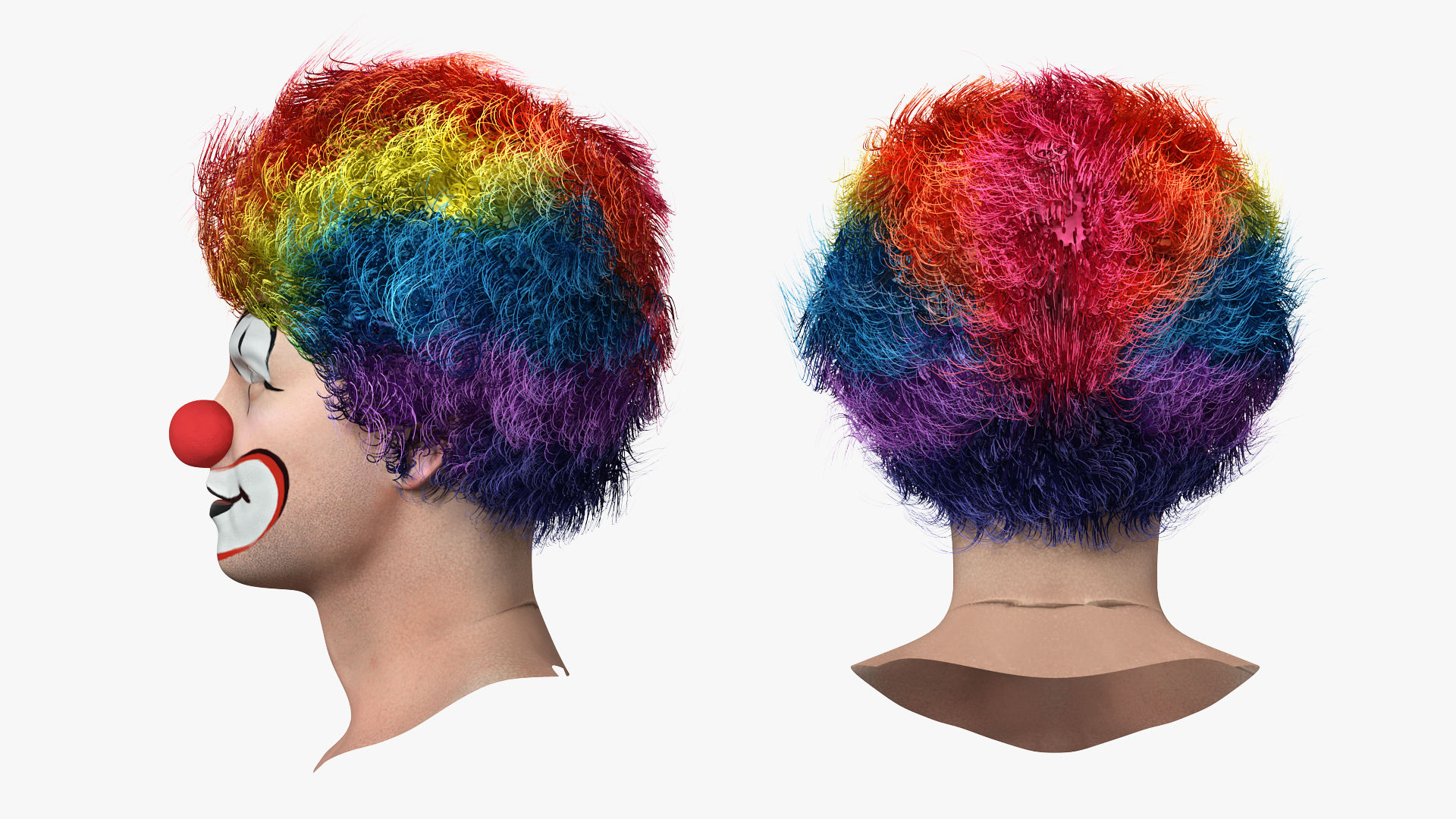 3D model Funny Clown Head Fur