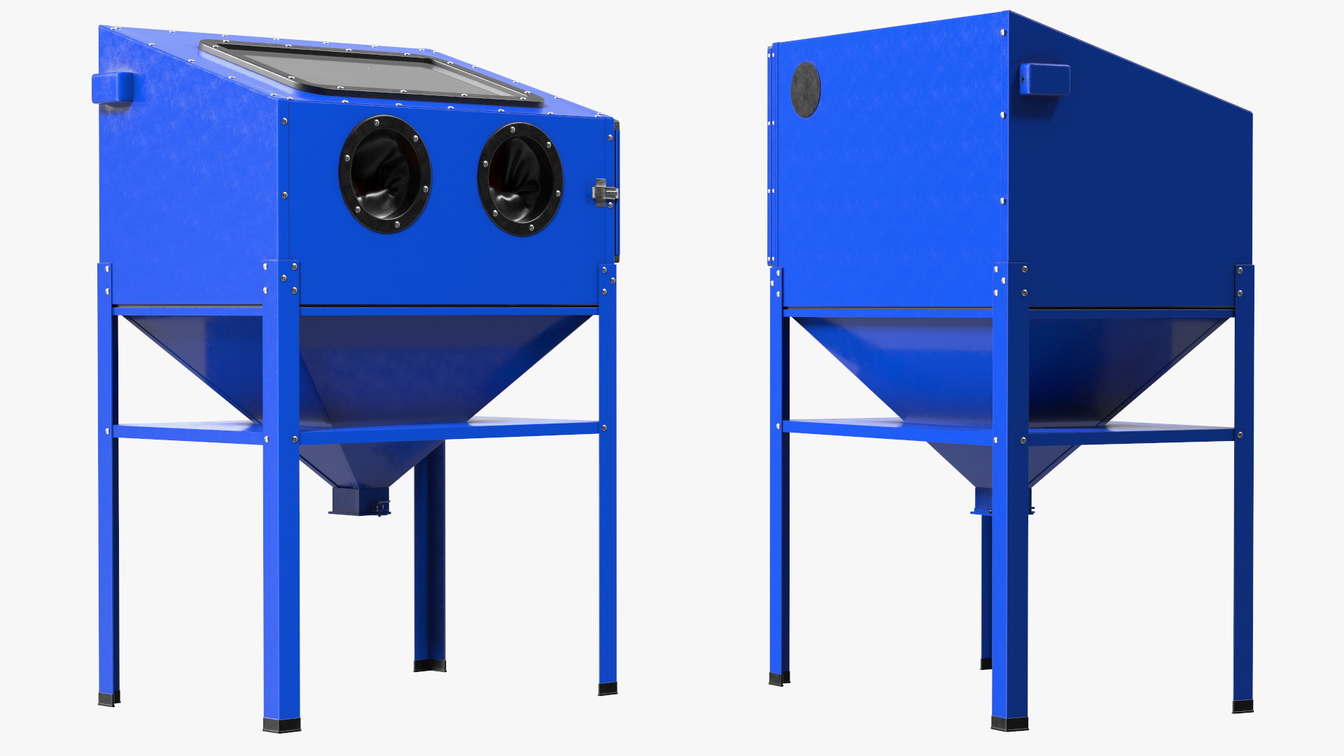 Sandblast Cabinet Blue 3D