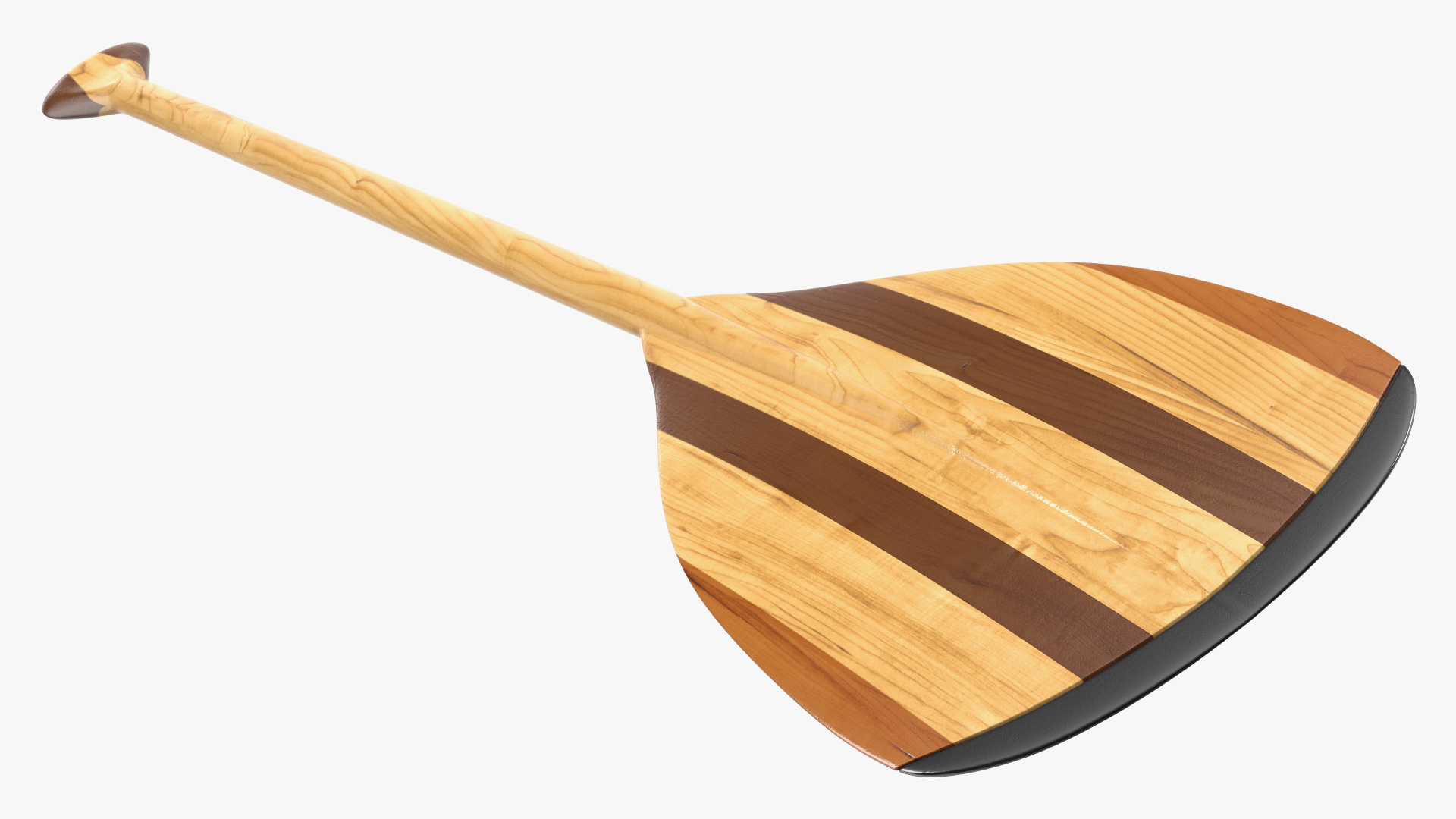 Wood Canoe Paddle 3D