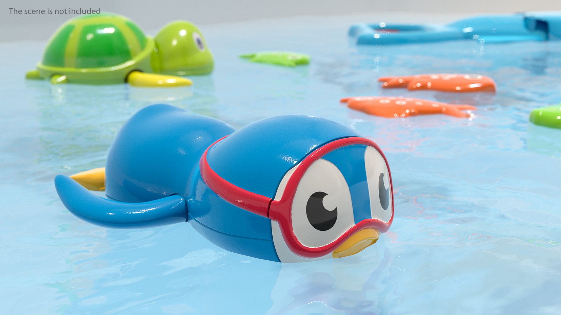 3D model Swimming Penguin Bath Toy